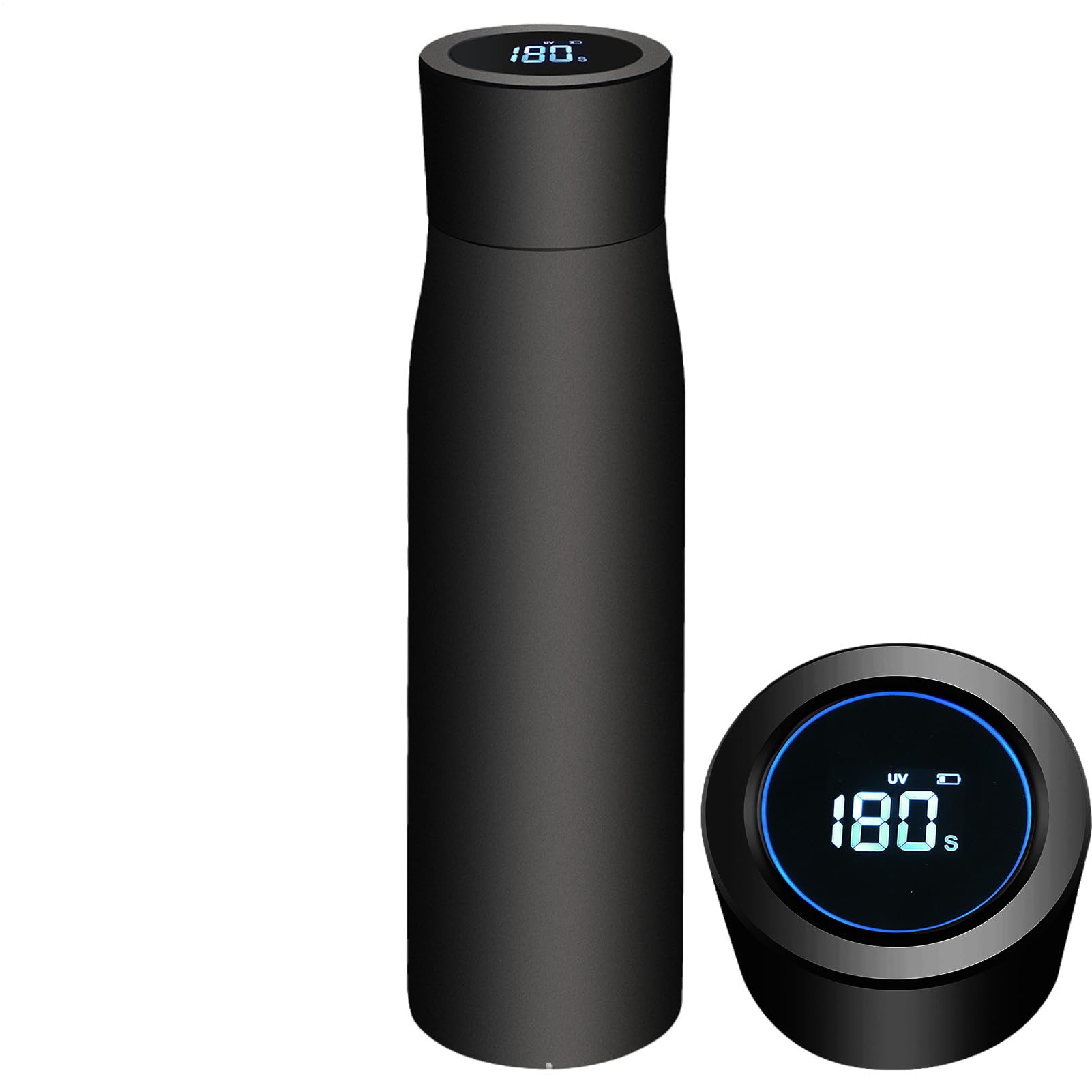 Smart UV-C Self-Purifying Water Bottle with LED Temperature Display